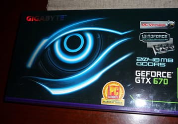 3D-карта GIGABYTE GeForce GTX 670 WindForce OC разогнана в заводских условиях