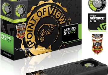 Point of View готовит к выпуску 3D-карту GTX 670 TGT Beast с водоблоком и еще четыре варианта GeForce GTX 670 