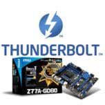 Начались поставки системных плат MSI Z77A-GD80 с интерфейсом Thunderbolt