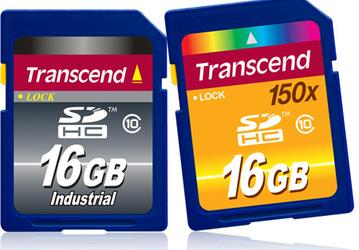 Transcend использует в картах памяти SDHC флэш-память типа SLC NAND