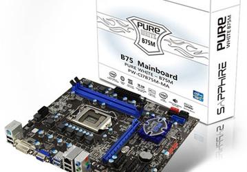 Sapphire Pure White B75M-MA — бюджетный вариант системной платы на чипсете Intel B75 Express