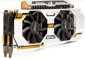 GPU 3D-карты ZOTAC GTX 670 Extreme Edition работает на частоте 1200 МГц