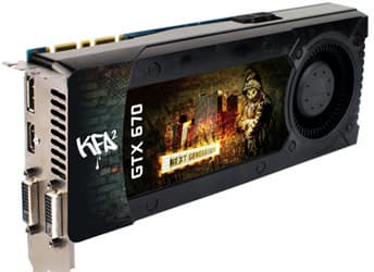 3D-карта KFA2 GeForce GTX 670 EX OC разогнана производителем