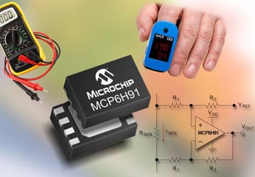 Microchip анонсировала операционные усилители семейств MCP6H7X, MCP6H8X и MCP6H9X
