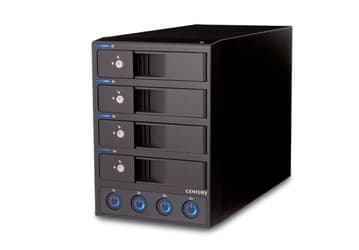 Корпус Century CRCH35U3IS позволяет независимо управлять питанием каждого из четырех установленных в нем накопителей