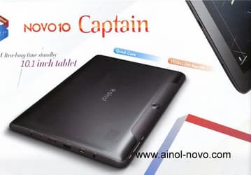 Планшет Ainol Novo 10 Captain: четырехъядерный CPU, дисплей разрешением Full HD и Android 4.1