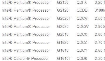На сайте Biostar замечено упоминание о еще не выпущенных процессорах Intel Celeron и Pentium