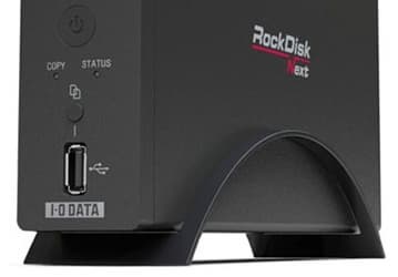 Компактный NAS I-O DATA RockDisk Next рассчитан на один HDD