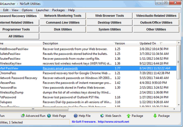 NirLauncher v.1.18.23 - сборник бесплатных портативных утилит от NirSoft