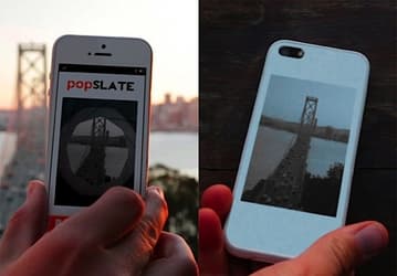 Popslate — чехол с четырехдюймовым экраном E Ink для iPhone 5, пока существующий в виде проекта