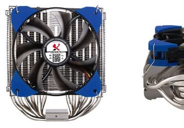 Конструкция процессорного охладителя Spire X2.9883 включает шесть тепловых трубок