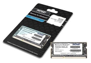 Новые модули памяти SO-DIMM объемом 4 и 8 ГБ производства Patriot Memory предназначены для ультрабуков