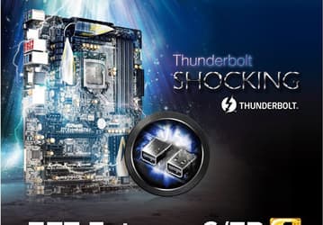 Системная плата ASRock Z77 Extreme6/TB4 оснащена двумя портами Thunderbolt 