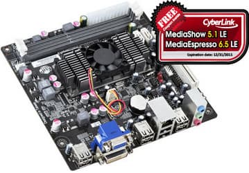 ECS встроила в системную плату HDC-I2/E-350D гибридный процессор AMD E-350D