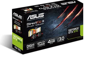 Ассортимент ASUS пополнился 3D-картой GeForce GTX 670 DirectCU II с 4 ГБ памяти 