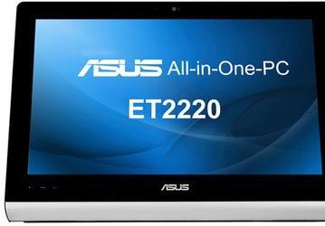 Сенсорный экран моноблочного ПК ASUS ET2220 распознает до 10 прикосновений одновременно
