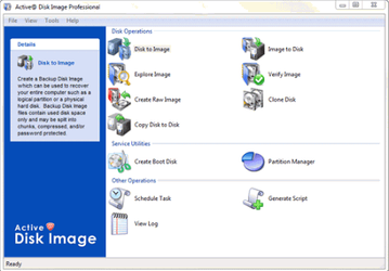Active@ Disk Image v.5.3.1 - программа для создания копий любых дисков компьютеров