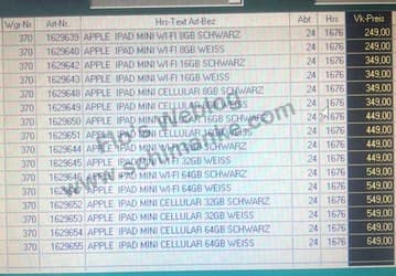 iPad mini будет стоить в Европе от 250 до 650 евро