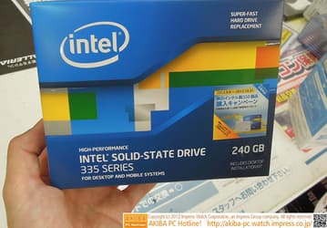 Твердотельный накопитель Intel SSD 335 объемом 240 ГБ замечен в продаже
