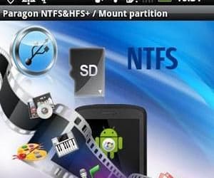 Paragon NTFS и HFS+ 1.9 для Android автоматически подключает NTFS и HFS+ разделы