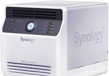 NAS-сервер Synology DiskStation DS413j имеет четыре отсека для накопителей