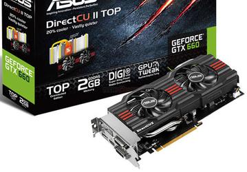 ASUS выпускает пять моделей 3D-карт GeForce GTX 660 и 650