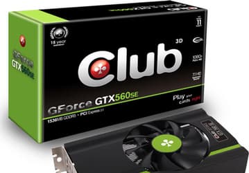 Club 3D увеличивает объем памяти 3D-карты GeForce GTX 560 SE до 1536 МБ