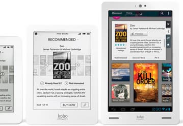 Kobo представила две электронные книги и планшет