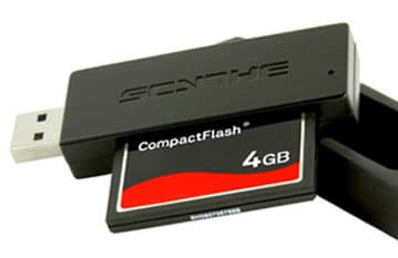 Портативный картовод Scythe CF-Reader оснащен интерфейсом USB 3.0