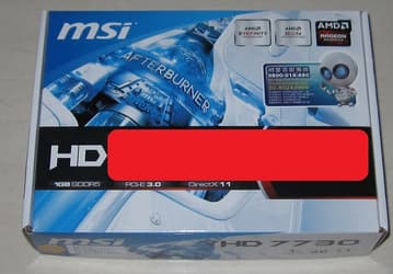 3D-карта AMD Radeon HD 7730 в исполнении MSI засветилась на фото