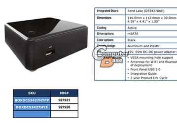 Intel планирует в новых мини-ПК NUC отказаться от Thunderbolt в пользу USB 3.0