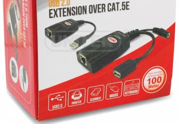 Комплект Unitek Y-2507 позволяет удлинить USB на 100 м, используя кабель CAT5, CAT5e или CAT6