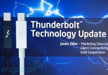 Intel анонсирует увеличение скорости Thunderbolt до 20 Гбит/с
