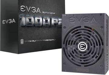 Срок гарантии на блок питания EVGA SuperNOVA 1000 P2 мощностью 1000 Вт с сертификатом 80 Plus Platinum — 10 лет