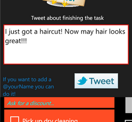 Twitter Tasks — органайзер с Twitter для Windows Phone