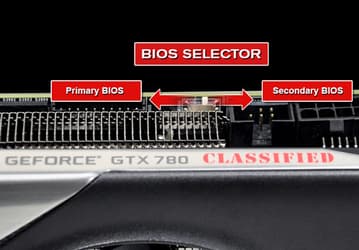 Семнадцать моделей 3D-карт EVGA имеют по два или даже три экземпляра BIOS