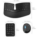 В комплект Microsoft Sculpt Ergonomic Desktop входит клавиатура и мышь