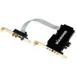 Звуковая карта Diamond Multimedia Xtreme Sound 7.1 HD для шины PCIe поддерживает звук в представлении 24 бита/192 кГц