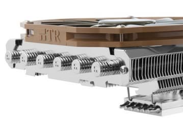 Процессорный охладитель Thermalright AXP-200 оснащается вентилятором типоразмера 140 мм при высоте конструкции 73 мм