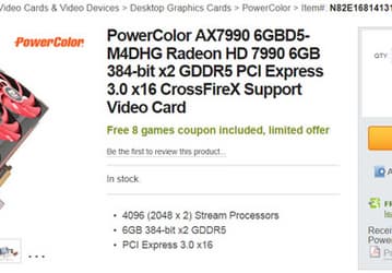 Цены на 3D-карты Radeon HD 7990 (Malta) снизились до $700