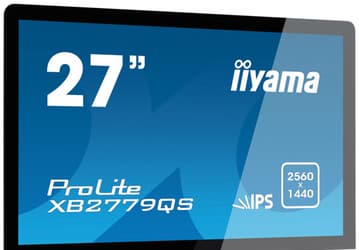 В мониторе iiyama ProLite XB2779QS используется 27-дюймовая панель типа IPS разрешением 2560 х 1440 пикселей