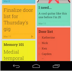 Новая версия менеджера заметок Google Keep 2.2.11