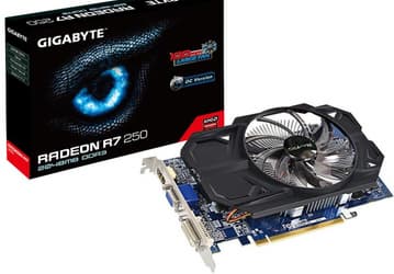 3D-карта Gigabyte Radeon R7 250 OC (GV-R725OC-2GI rev. 2.0) с 2 ГБ памяти и большим вентилятором разогнана в заводских условиях