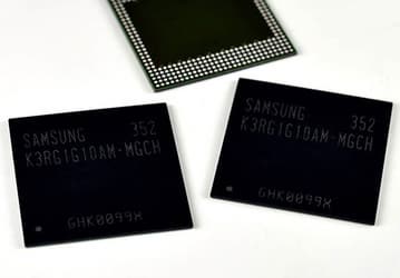 Samsung выпускает первые в отрасли микросхемы мобильной памяти LPDDR4 DRAM плотностью 8 Гбит