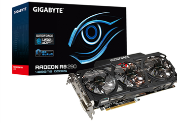 Gigabyte пополнила свой ассортимент картами Radeon R9 290 и Radeon R9 290X с охладителями WindForce 3X 450W