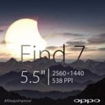 Смартфон Oppo Find 7 получит экран плотностью 538 пикселей на дюйм: разрешение 2K при размере 5,5 дюйма по диагонали 