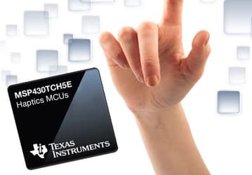 Texas Instruments выпускает комбинированное решение для сенсорного ввода и тактильного отклика, микроконтроллер MSP430TCH5E