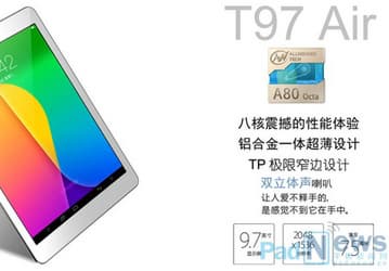 Teclast T97 Air и Onda V819 mini окажутся первыми планшетами на восьмиядерной платформе Allwinner A80
