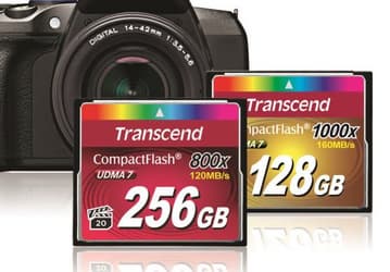 Объем карт памяти Transcend Premium CompactFlash 800x достигает 256 ГБ