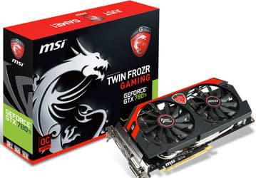 GPU 3D-карты MSI GTX 780Ti Gaming 3G разогнан до 1085 МГц
